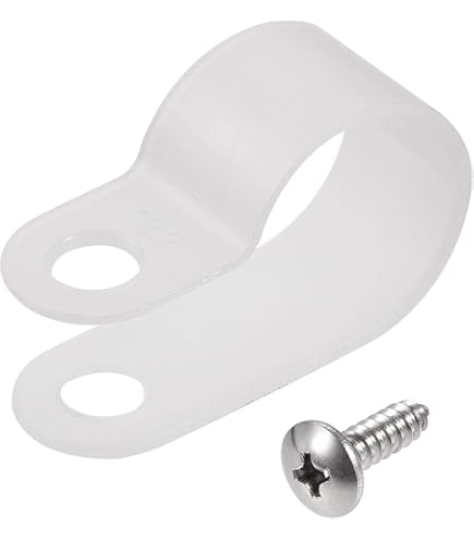 Amazon.co.jp: uxcell ネジ付きケーブルクリップ ケーブル